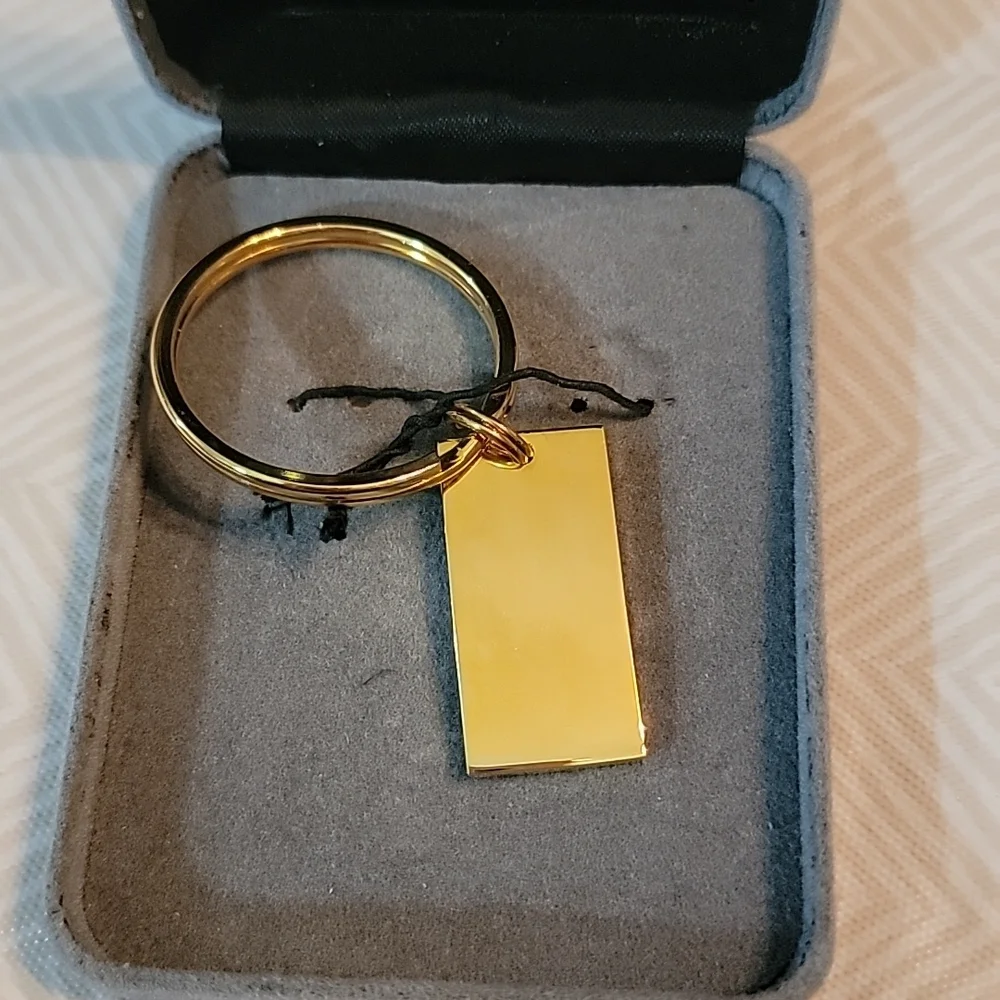 Vintage Christian Dior Gold & Silver Tone Metal Keychain Bag Purse Charm